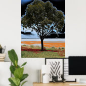 Lake Beac Solo Tree Poster (Heimbüro)