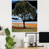 Lake Beac Solo Tree Poster (Heimbüro)