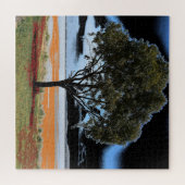 Lake Beeac Solo Tree Jigsaw Puzzle (Horizontal)