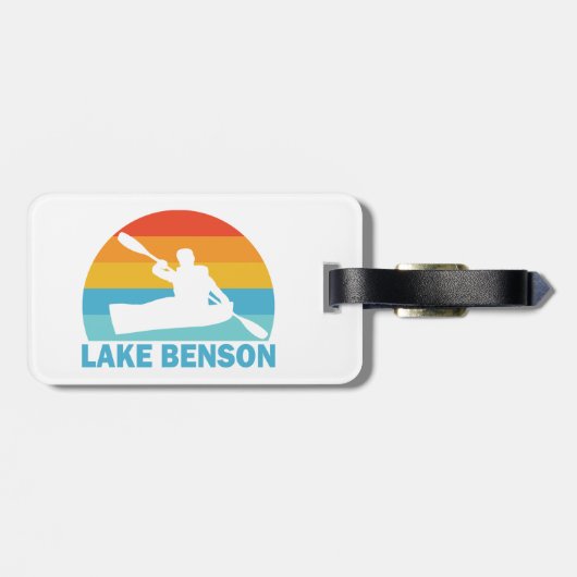 Lake Benson North Carolina Kayak Gepäckanhänger (Rückseite horizontal)