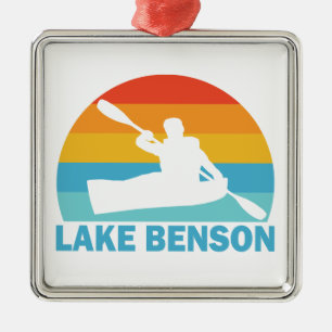 Lake Benson North Carolina Kayak Ornament Aus Metall