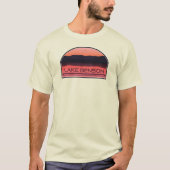 Lake Benson North Carolina Red Sunrise T-Shirt (Vorderseite)
