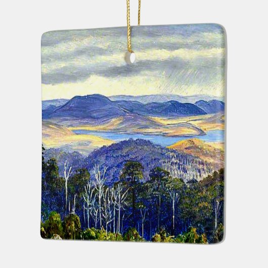 Lake Biwa, Japan, Fine Art Malerei, Keramikornament (Links)