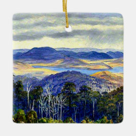 Lake Biwa, Japan, Fine Art Malerei, Keramikornament