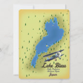 Lake Biwa Japan Landkarte (Rückseite)