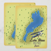 Lake Biwa Japan Landkarte (Vorne/Hinten)