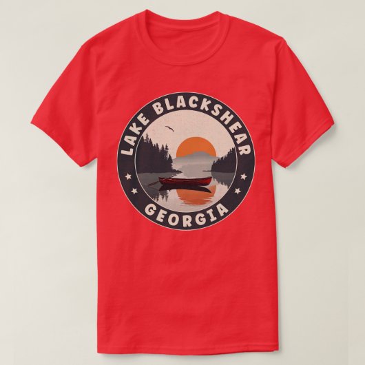 Lake Blackshear Georgia Sunset TShirt (Design vorne)