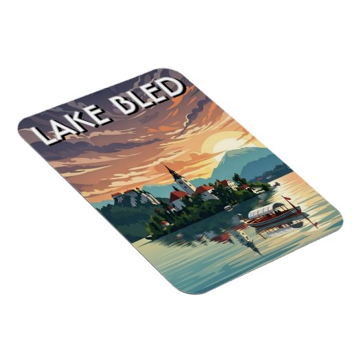 Lake Bled Slovenia Magnet (Rechte Seite)