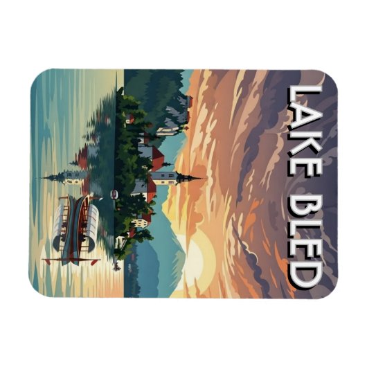 Lake Bled Slovenia Magnet (Horizontal)