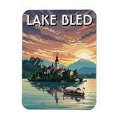 Lake Bled Slovenia Magnet (Vertikal)