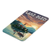 Lake Bled Slovenia Magnet (Linke Seite)