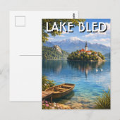 Lake Bled Slovenia Postkarte (Vorne/Hinten)