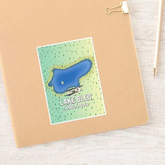 Lake Bled Slovenien Aufkleber (Notizbuch)