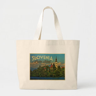 Lake Bled Slovenien Jumbo Stoffbeutel