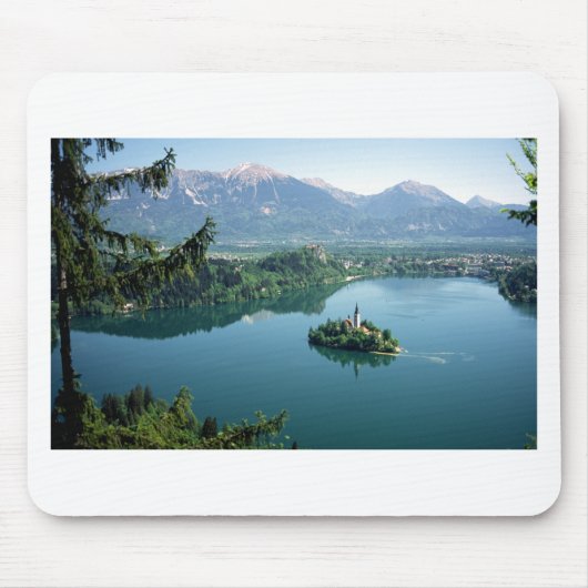 Lake Bled Slovenien Mousepad (Vorne)