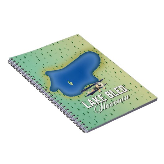 Lake Bled Slovenien Notizblock (Rechte Seite)