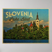 Lake Bled Slovenien Poster (Vorne)