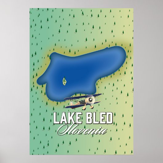 Lake Bled Slovenien Poster (Vorne)