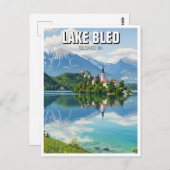 Lake Bled Slovenien Postkarte (Vorne/Hinten)