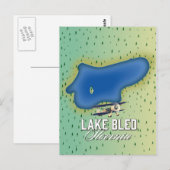 Lake Bled Slovenien Postkarte (Vorne/Hinten)