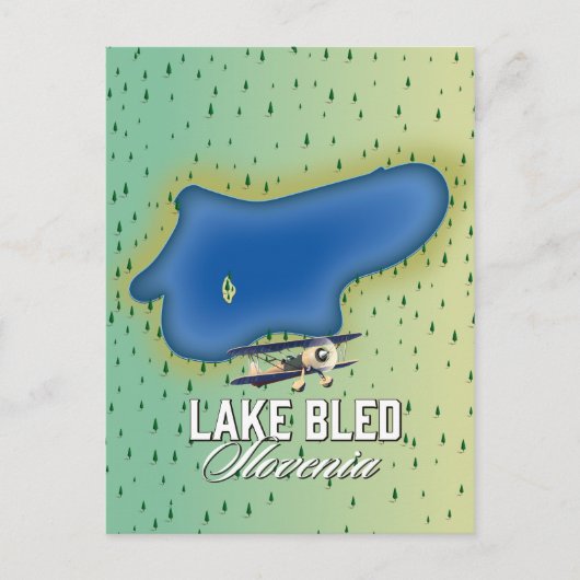 Lake Bled Slovenien Postkarte (Vorderseite)