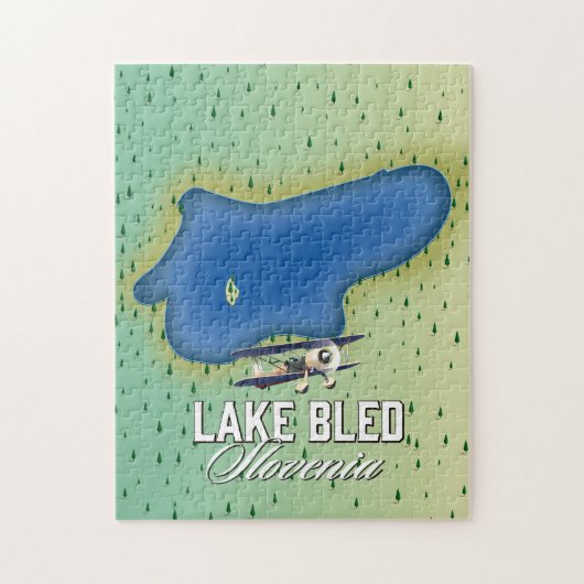 Lake Bled Slovenien Puzzle (Vertikal)