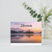 Lake Bled Slovenje Postkarte (Stehend Vorderseite)