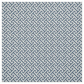 Lake Blue Griechisches Schlüsselmuster Stoff (Muster)