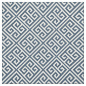 Lake Blue Griechisches Schlüsselmuster Stoff (Muster)