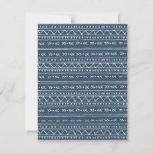 Lake Blue Modern Boho Vielen Dank Mitteilungskarte (Rückseite)