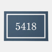 Lake Blue Personalisiert Address Number Fußmatte (Vorderseite)