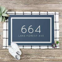 Lake Blue Personalisiert Address Number