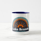 Lake Brandt North Carolina Rainbow Zweifarbige Tasse (Mittel)