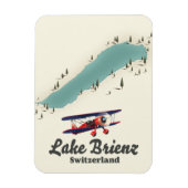 Lake Brienz Schweiz Karte Magnet (Vertikal)