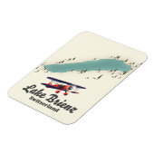 Lake Brienz Schweiz Karte Magnet (Linke Seite)