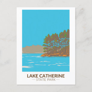 Lake Catherine State Park Arkansas Vintage auf Deu Postkarte