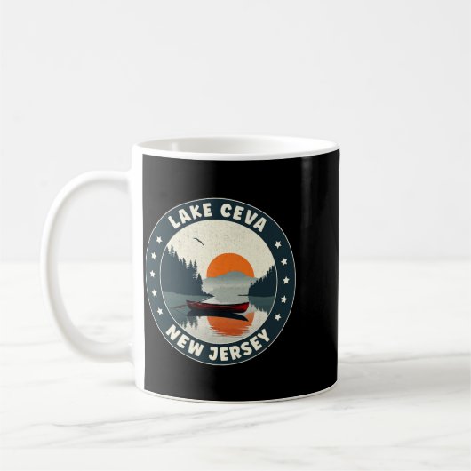 Lake Ceva New Jersey Sunset T Shirt Kaffeetasse (Links)