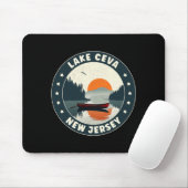 Lake Ceva New Jersey Sunset T Shirt Mousepad (Mit Mouse)
