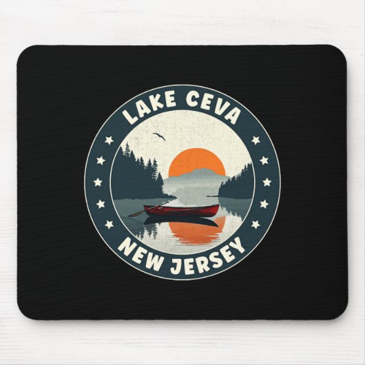Lake Ceva New Jersey Sunset T Shirt Mousepad (Vorne)