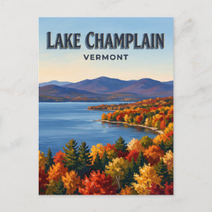 Lake Champlain Burlington Vermont Postkarte