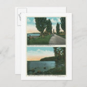 Lake Champlain Drive View Postkarte (Vorne/Hinten)