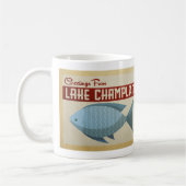 Lake Champlain Fish Vintage Travel Kaffeetasse (Links)