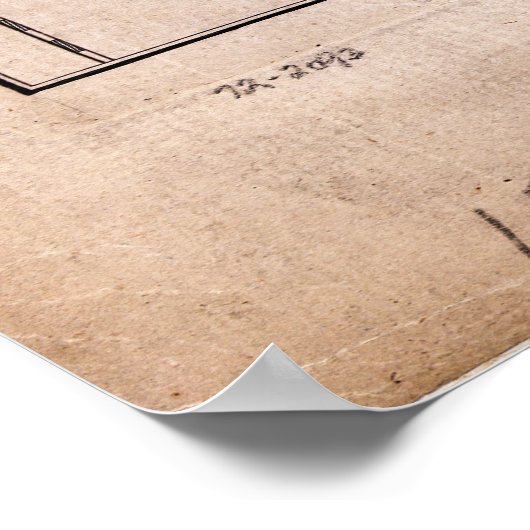 Lake Champlain Lake George Crown Point Map (1776) Poster (Ecke)