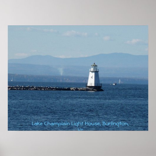 Lake Champlain Light House, Burlington, Vt Poster (Vorne)