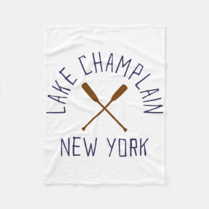 Lake Champlain New York im Freien Vintage Fleecedecke