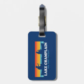 Lake Champlain New York Vermont Canoe Gepäckanhänger (Rückseite vertikal)