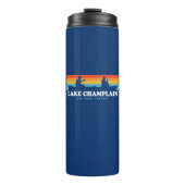 Lake Champlain New York Vermont Canoe Thermosbecher (Vorderseite)