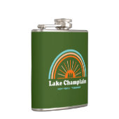 Lake Champlain New York Vermont Rainbow Flachmann (Rechts)