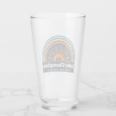 Lake Champlain New York Vermont Rainbow Glas (Rückseite)