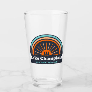Lake Champlain New York Vermont Rainbow Glas